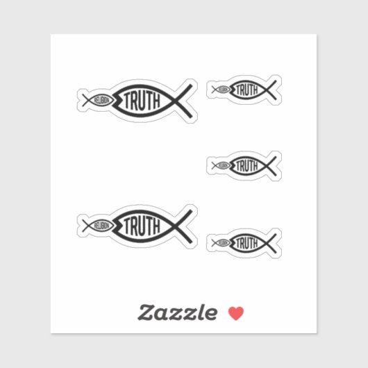 Wahrheit ist größer als Religion Aufkleber (Blatt)