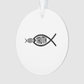 Wahrheit ist größer als Religion Ornament (Vorderseite)