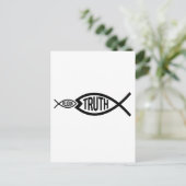 Wahrheit ist größer als Religion Postkarte (Stehend Vorderseite)