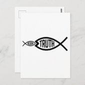Wahrheit ist größer als Religion Postkarte (Vorne/Hinten)
