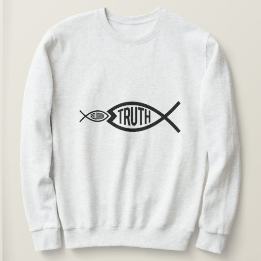 Wahrheit ist größer als Religion Sweatshirt (Design vorne)