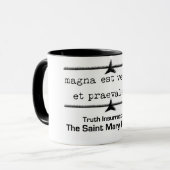 Wahrheit ist mächtig und wird Kaffee-Tasse Tasse (Vorderseite Links)