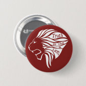 Wahrheit ist wie ein Löwe Button (Vorne & Hinten)