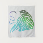 Wahrheit ist wie ein Löwenband Wandteppich (Vorderseite)