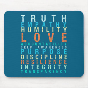 Wahrheit Liebe Empathie Selbstbewusstsein Irration Mousepad