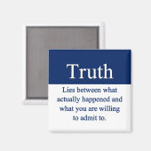 Wahrheit Magnet (Vorderseite/Rückseite)