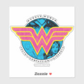 Wahrheit Mitgefühl Stärke Comic Wonder Woman Logo Aufkleber (Blatt)