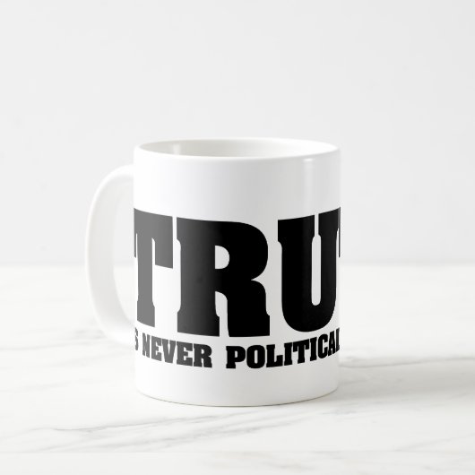 Wahrheit nie politisch korrekte Tasse (Vorderseite Links)