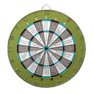 Wahrheit oder Dare Dart Board Green/Blue (kein Küs Dartscheibe