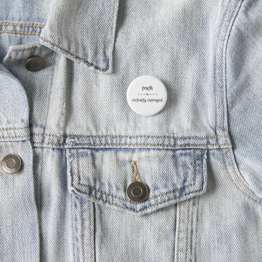 Wahrheit oder Lüge? Button (Beispiel)