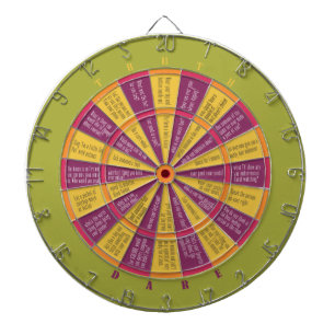 Wahrheit oder Tod (kein Küssen) Farbiges grünes Ro Dartscheibe