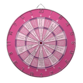 Wahrheit oder Tod (kein Küssen) Rosa Dartscheibe