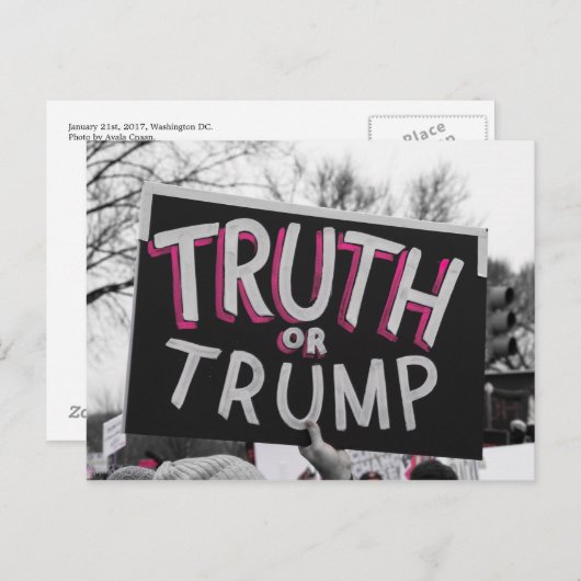 Wahrheit oder Trump Postcard Postkarte (Vorne/Hinten)