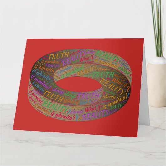 Wahrheit Paradox Realität Inspirationsphilosophie Karte (Vorderseite)