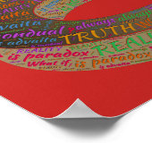 Wahrheit Paradox Realität Inspirationsphilosophie Poster (Ecke)