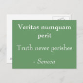 Wahrheit stirbt nie postkarte (Vorne/Hinten)