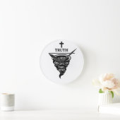 Wahrheit über Lügen Runde Wanduhr (Zuhause)