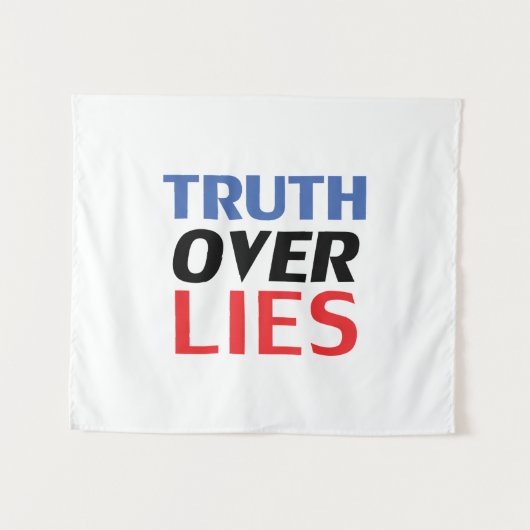 "Wahrheit über Lügen" Wandteppich (Vorderseite (Horizontal))