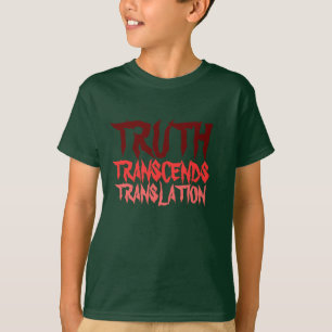 WAHRHEIT ÜBERSCHREITET JUGEND-ROTRAGLAN T-Shirt