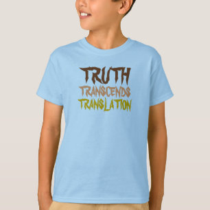 WAHRHEIT ÜBERSCHREITET KINDERgoldhalbe HÜLSE T-Shirt