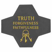 Wahrheit, Vergebung, Treue Fußball (Flach)