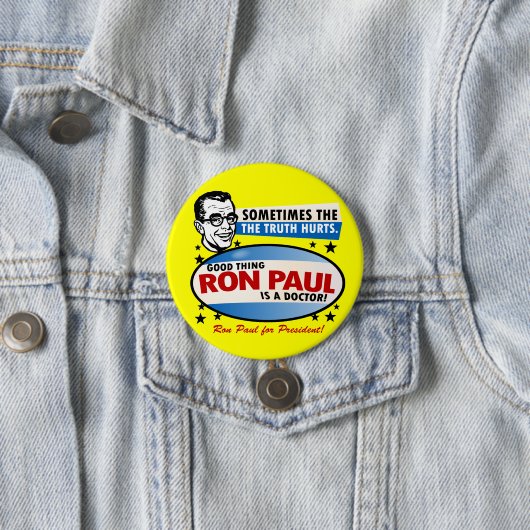 Wahrheit verletzt Ron Paul-Knopf Button (Beispiel)