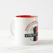 Wahrheit zur Power-Kaffee-Tasse Zweifarbige Tasse (Vorderseite Links)