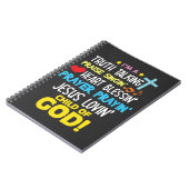 Wahrheits-Lob-Segen betet das Kind des Gottes Notizblock (Linke Seite)