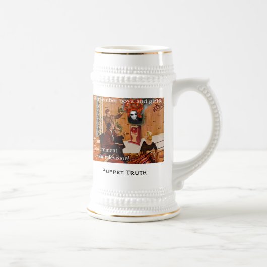 Wahrheits-Tasse Bierglas (Rechts)