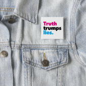 Wahrheits-Trumpf-Lügen-Knopf Button (Beispiel)