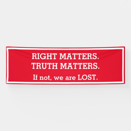 Wahrheitsfehler - Zeichen für Demonstrationen der Banner (Horizontal)