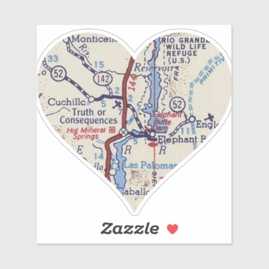 Wahrheitsgehalt oder Folgen Vintager Karte Aufkleber (Blatt)