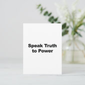Wahrheitsgespräch mit Power Postkarte (Stehend Vorderseite)