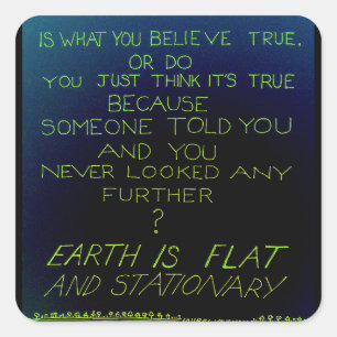 Wahrheitszeichen Quadratischer Aufkleber