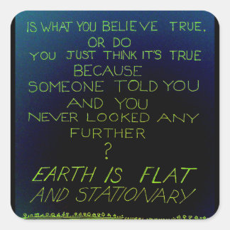 Wahrheitszeichen Quadratischer Aufkleber