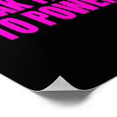 Wahrheitszeichen zum Power Poster (Ecke)