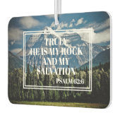 Wahrlich, er mein Rock Christlich Bible Verse Moun Autolufterfrischer (Links)
