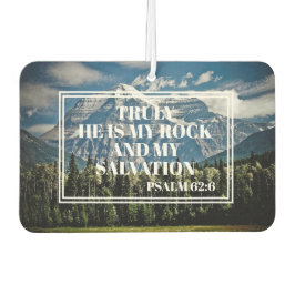 Wahrlich, er mein Rock Christlich Bible Verse Moun Autolufterfrischer