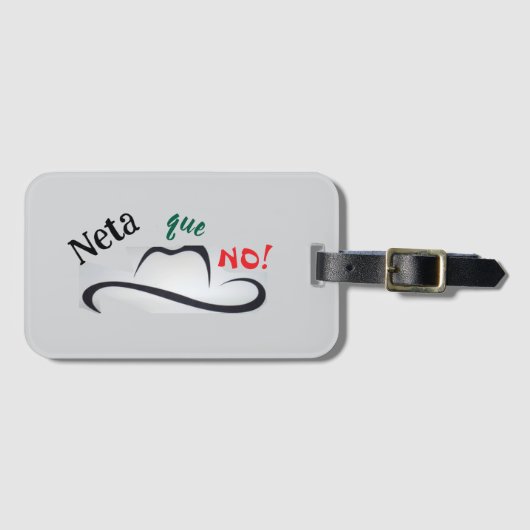 Wahrlich nein! gepäckanhänger (Vorderseite (Horizontal))