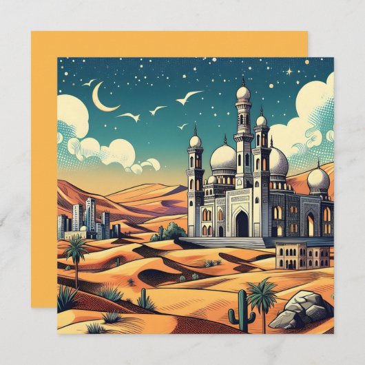 Wahrnehmbare Allahs Segnungen Feiertagskarte (Vorne/Hinten)