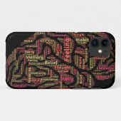 Wahrnehmung Inspiration Word Art Case-Mate iPhone Hülle (Rückseite (Horizontal))