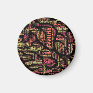 Wahrnehmung Inspiration Word Art Magnet