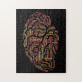 Wahrnehmung Inspiration Word Art Puzzle (Vertikal)