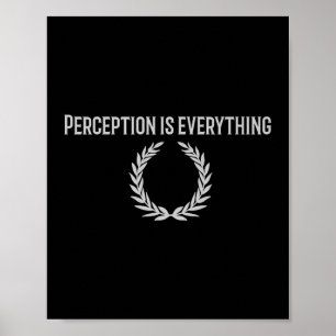 Wahrnehmung ist alles Stored Quote Premium Poster