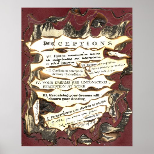 Wahrnehmungen Poster (Vorne)