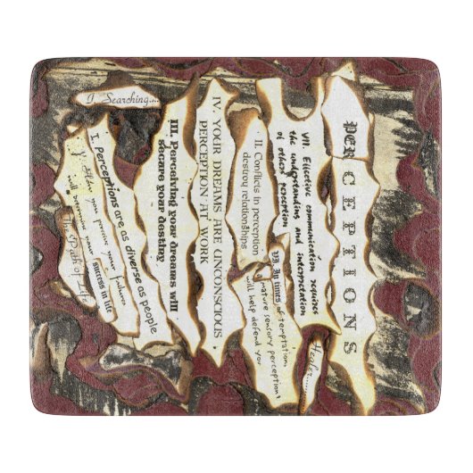 Wahrnehmungen Schneidebrett (Vorderseite)