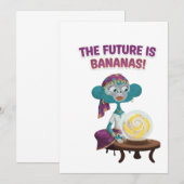 Wahrsagemonikaffe Einladung (Vorne/Hinten)