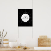 Wahrsager Auge Seher Esoterische Kristallkugel Poster (Küche)