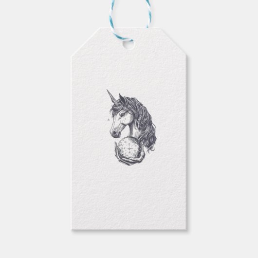 Wahrsager-Einhorn (1) Geschenkanhänger (Vorderseite)