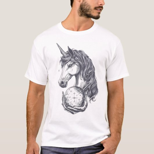 Wahrsager-Einhorn (1) T-Shirt (Vorderseite)
